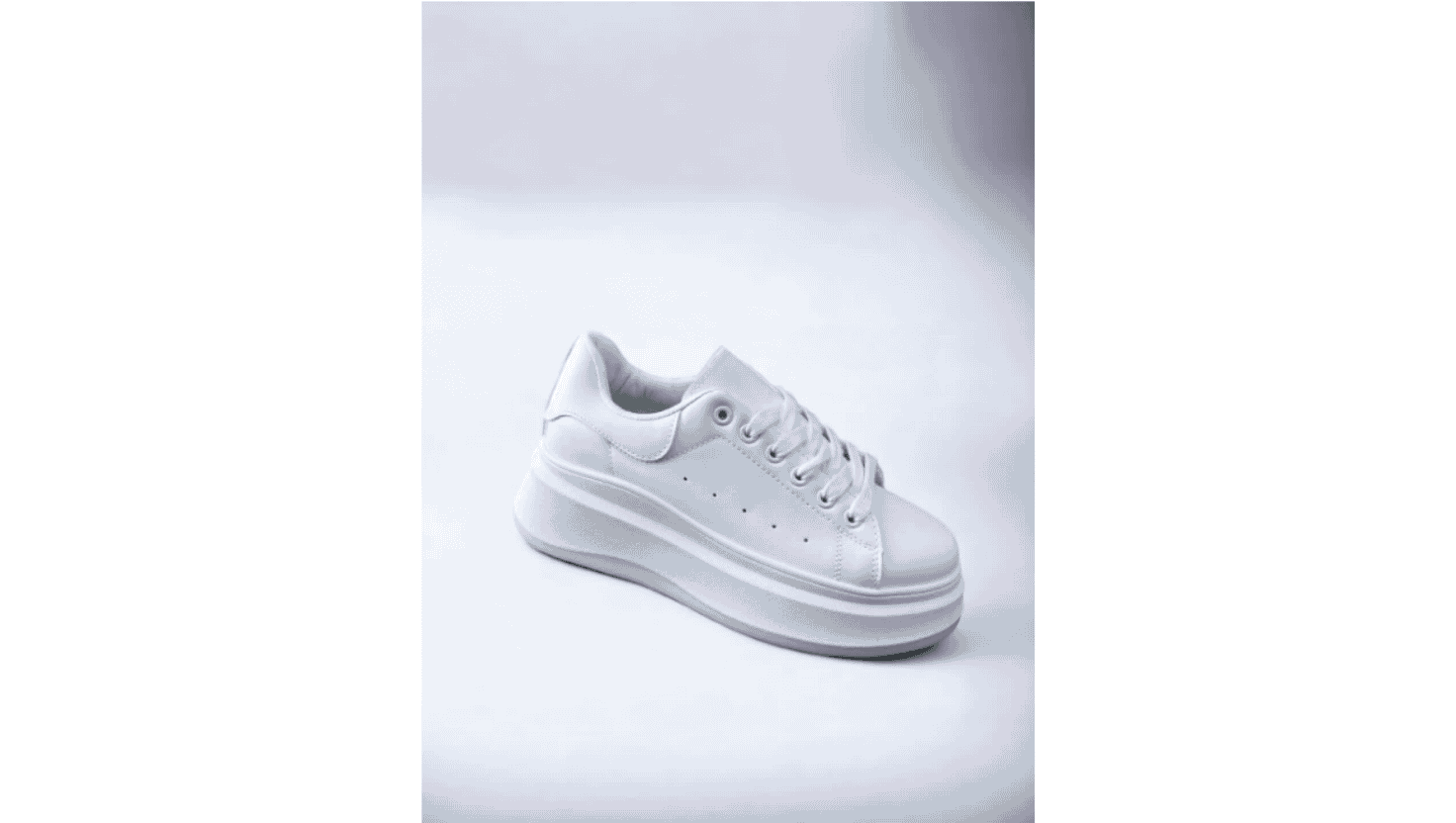 Tenis Blancos con Plataforma - Imagen 2